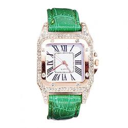 Uhr Damen Armbanduhr Damenuhren Quarzuhr Watch für Frauen Damen, Neue Elegante beiläufige Klassische quadratische Art-und Weiseuhr-Quarzuhr-Trend-weibliche Uhr Mädchenuhr Damenuhr von Ainiyo