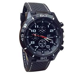 Uhren Herren Armbanduhr Quarz Uhr Herrenuhr Sportuhr Outdooruhr für Männer 2022 Quarzuhr Herren Mode Militäruhren Sport Armbanduhr mit Silikon Armband von Ainiyo