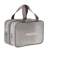 Tragbare Kulturtasche von Aintap für Reisende – Unisex-Aufbewahrungstasche für Geschäftsreisen, Make-up und Körperpflege – Elegantes Silber-Finish – praktische Größe von Aintap