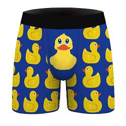 Ainuno Lustige Boxershorts für Herren, Unterwäsche, Geschenke für Männer, kein Eingriff, Ente, Large von Ainuno