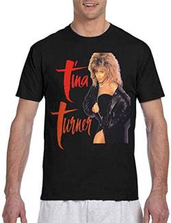 Kurze Ärmel, Tops Tina Turner - World Tour Man Musical Double Sided Printing T-Shirt von Aipng