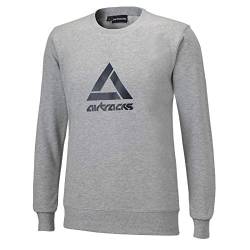 Airtracks Crew Team Sweater/Sportliches Sweatshirt/Pullover/Pulli/Rundhalsausschnitt/Grau - L von Airtracks