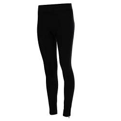 Airtracks Damen Winter Fahrradhose Lang - Thermo Radhose Lang - Radlerhose - 3D Coolmax gepolstert - Atmungsaktiv - Reflektoren - XXL - schwarz von Airtracks