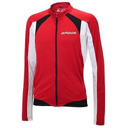 Airtracks FUNKTIONS Fahrradtrikot Langarm PRO-T/RADTRIKOT/Trikot/Jersey/Full Zip/ATMUNKSAKTIV - rot - XXXL von Airtracks