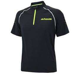 Airtracks FUNKTIONS Laufshirt Kurzarm PRO Team/Running T-Shirt/Funktionsshirt/ATUMUNGSAKTIV - schwarz - XXL von Airtracks