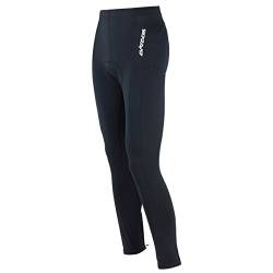 Airtracks Fahrradhose Lang/Radhose/Radlerhose / 3D Coolmax Sitzpolster/Reflektoren/Atmungsaktiv/Zip - schwarz - XL von Airtracks