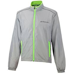 Airtracks Herren Fahrradjacke Laufjacke Abnehmbaren Ärmeln Radjacke Weste Laufweste Pro Air Winddicht Wasserabweisend Atmungsaktiv Reflektierend Xs S M L XL XXL XXXL XXXXl 3Xl 4Xl - grau - M von Airtracks