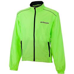 Airtracks Herren Fahrradjacke Laufjacke Abnehmbaren Ärmeln Radjacke Weste Laufweste Pro Air Winddicht Wasserabweisend Atmungsaktiv Reflektierend Xs S M L XL XXL XXXL XXXXl 3Xl 4Xl - neon - XL von Airtracks