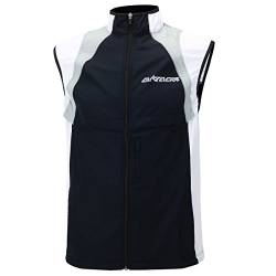 Airtracks Herren Fahrradweste Laufweste Radweste Leichte Wind Weste Reflektierend Winddicht Ärmellos Windstopper Atmungsaktiv Windstopper S M L Xl XXl 3XL 4XL - schwarz-weiß - M - Herren von Airtracks