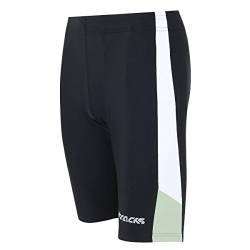 Airtracks Herren Funktions Laufhose Kurz Lauftight Running Tight Laufshort Sporthose für Männer Jogging Hose Atmungsaktiv Schnelltrocknend S M L XL XXL XXXL XXXXL 3XL 4XL - schwarz - XL von Airtracks