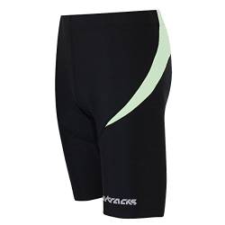 Airtracks Herren Funktions Laufhose Kurz Pro Lauftight Running Tight Laufshort Sporthose für Männer Jogging Hose Atmungsaktiv Schnelltrocknend S M L XL XXL XXXL XXXXL 3XL 4XL - schwarz-grau - M von Airtracks