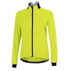 Airtracks Herren Winter Thermo Fahrradjacke Radjacke Softshelljacke Pro Line II Wasserdicht Winddicht - neon XL von Airtracks