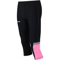 Airtracks Lauftights Damen Laufhose 3/4 Lang Pink Sporthose mit Kompressionswirkung, & Quick Dry Funktion, » S M L Xl XXL XXXL « von Airtracks