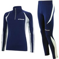 Airtracks Lauftights Damen Thermo Laufset Pro: Funktions Laufshirt Langarm + Laufhose Lang (Laufset, 2-tlg) Laufbekleidung mit warme Thermoqualität, bei kaltem Wetter Herbst - Winter » S M L Xl XXL XXXL « von Airtracks