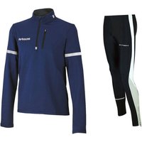 Airtracks Lauftights Herren Thermo Laufset Pro: Thermo Laufshirt Langarm + Laufhose Lang (Laufset, 2-tlg) Laufbekleidung mit ausgezeichneter thermischer, Isolierkraft bei kaltem Wetter Herbst - Winter » S M L Xl XXL XXXL « von Airtracks