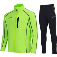 Airtracks Lauftights Winter Herren Laufset Pro Team: Thermo Jacke Air Tech II + Laufhose (Laufbekleidung mit warme Thermoqualität, Laufset 2 -tlg) bei kaltem Wetter Herbst - Winter » S M L Xl XXL XXXL « von Airtracks