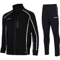 Airtracks Lauftights Winter Herren Laufset Pro Team: Thermo Jacke Air Tech II + Laufhose (Laufbekleidung mit warme Thermoqualität, Laufset 2 -tlg) bei kaltem Wetter Herbst - Winter » S M L Xl XXL XXXL « von Airtracks