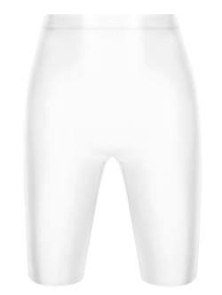 Aislor Herren Öl Shorts Glänzende Unterhosen Schnelltrocknend Stretch Sportleggings Sporthose Sportanzug Bademode Weiß XL von Aislor
