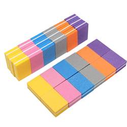 20pcs / Set Mini Feile Buffer Schwamm Nagelpolierblöcke Kleine Tragbare Dateien Lima Nagel-polier Maleicure Werkzeuge (zufällige Farben) von Aisoway
