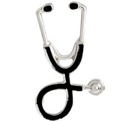 Aisoway Krankenschwester Stethoskop Emaille Pin Medical Broschen Jacken-Mantel-Hemd-Kragen-Revers Pin-Knopf-Abzeichen Medical Schmuck von Aisoway