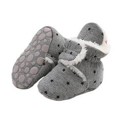 Aisprts Unisex Baby Winterschuhe,Neugeborenen Baumwoll Baby Mädchen Jungen boots Stiefel Sock mit Fleece Futter Rutschfest Wärme Babyschuhe 0-6 Monate,E6 von Aisprts
