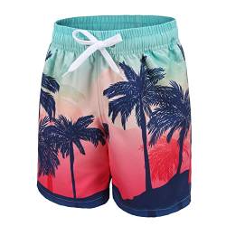 Badehose Kinder Jungen Badeshorts Schnell Trocknende Boardshorts Hawaii Strand Shorts 104 110/4-5 Jahre von Aisyee