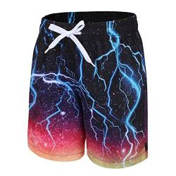 Badehose Kinder Jungen Badeshorts Schnell Trocknende Boardshorts Hawaii Strand Shorts 122 128/7-8 Jahre von Aisyee