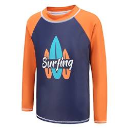 Badeshirt Jungen Einteiler Langarm Schwimmshirt Kinder Jungen Badeanzug 110 116/5-6 Jahre von Aisyee