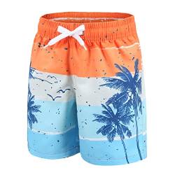 Badeshorts Jungen Badehose Kinder Schnell Trocknende Boardshorts Hawaii Strand Shorts 134 140/9-10 Jahre von Aisyee