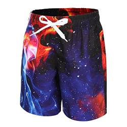 Badeshorts Jungen Badehose Schnell Trocknende Boardshorts Hawaii Kinder Strand Shorts 104 110/4-5 Jahre von Aisyee