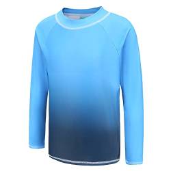 Schwimmshirt Jungen Einteiler Langarm Badeshirt Kinder Badeanzug Jungen 146 152/11-12 Jahre von Aisyee