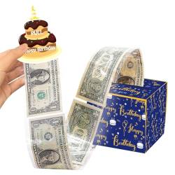 Geldrollen-Geschenkbox - Geldkuchen-Ausziehset - Spardose mit 36 transparenten Beuteln für Bargeld mit herausziehbarer Karte, DIY-Set Überraschung Aisyrain von Aisyrain