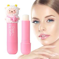 Süßer Lippenbalsa, Sheep Design Chapstick Lippenbalsam, Feuchtigkeitsspendende Lippenpflegeprodukte Lip Smackers für Kinder, Männer, Frauen, trockene Lippen reduzieren Lippenfältchen und Aisyrain von Aisyrain