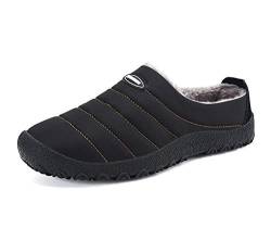 Hausschuhe Herren Winter Damen Weiche Wärme Gefüttert Pantoffeln Plüsch Freizeit Bequeme Slipper Anti-Skid Gummisohle von Aitaobao