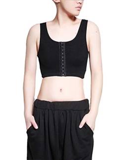 Aivtalk Buckle Brust Binder Tomboy Trans Atmungsaktive Tank Top Cosplay Body Shaper Korsetts Weste von Aivtalk