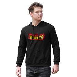 Aiya Men's The Hellacopters Flames Printed Pullover Hoodies Long Sleeve Hooded Sweatshirt Black M von Aiya