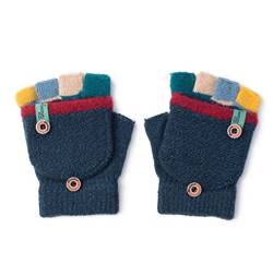 Aiyomimo Herbst und Winter Baby Warme Handschuhe Kind Gestrickte Fäustlinge,3-6 Jahre alt (Dunkelgrün) von Aiyomimo