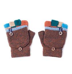 Aiyomimo Herbst und Winter Baby Warme Handschuhe Kind Gestrickte Fäustlinge,3-6 Jahre alt (Orange) von Aiyomimo