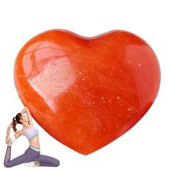 Roter Aventurin-Kristall - Rote natürliche Herzsteine,Roter Kristall, Valentinstag-Liebesstein, Steinornamente zum Stressabbau, schönes Geschenk für Frauen Aizuoni von Aizuoni