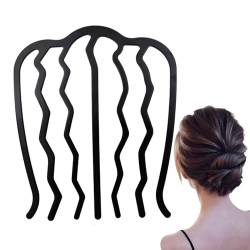 Seitliche Haarkämme für Frauen - U-förmiges Haarkamm-Zubehör,Französische Twist-Haarkämme, Hochzeit, feines Haar, Damen-Haarkämme aus Metall Aizuoni von Aizuoni