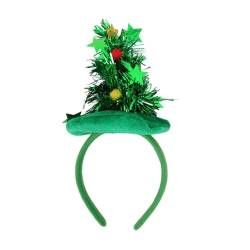 Weihnachtshaarbänder,Kreative Weihnachts-Haarreifen-Stirnband-Accessoires - Multifunktionaler, wiederverwendbarer, bezaubernder Weihnachtsbaum-Kopfschmuck für Erwachsene und Damen für Kinder, Aizuoni von Aizuoni