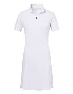 AjezMax Polokleid Kurzarm Damen Golf Tennis Kleider Baumwolle Sommer Freizeitkleider Leicht Polokragen Sport Dress Weiß L von AjezMax