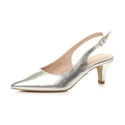 Damen Kleiner Absatz Party Abend Hochzeit 50er Slingback Schnalle Spitz Schuhe mit Offenem Rücken Größe 5 38 von Ajvani