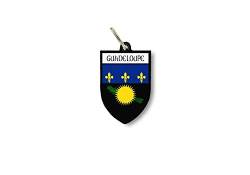 Schlüsselanhänger Schlüsselanhänger Ring Flagge Nationalflagge Souvenir Schild Guadeloupe von Akachafactory