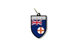 Schlüsselanhänger Schlüsselanhänger Ring Flagge Nationalschild Australien New South Wales von Akachafactory