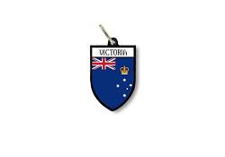 Schlüsselanhänger Schlüsselanhänger Ring Flagge Nationalschild Australien Victoria von Akachafactory