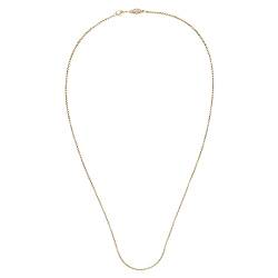 Akitsune Pearl Kette 70 cm lang | 2 mm breit | Halskette Frauen Herren Edelstahl Karabiner Wasserfeste Herrenhalskette - Gold von Akitsune