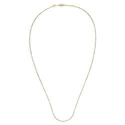 Akitsune Pearl Kette 80 cm lang | 2 mm breit | Halskette Frauen Herren Edelstahl Karabiner Wasserfeste Herrenhalskette - Gold von Akitsune