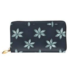 AkosOL Schöne Camellia Ledergeldbörse, lange Clutch, weiches Material, Reißverschluss-Design, Anti-Verlust-Geld, 12 Bankkartenfächer, leicht, wasserdicht und langlebig für das stilvolle Mädchen, von AkosOL