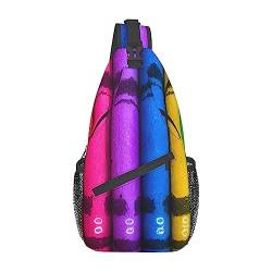 Farbige Buntstifte, multifunktionale Nylon-Brusttasche, leicht und tragbar, geeignet für Männer und Frauen, perfekte Größe, langlebig und wasserdicht von AkosOL